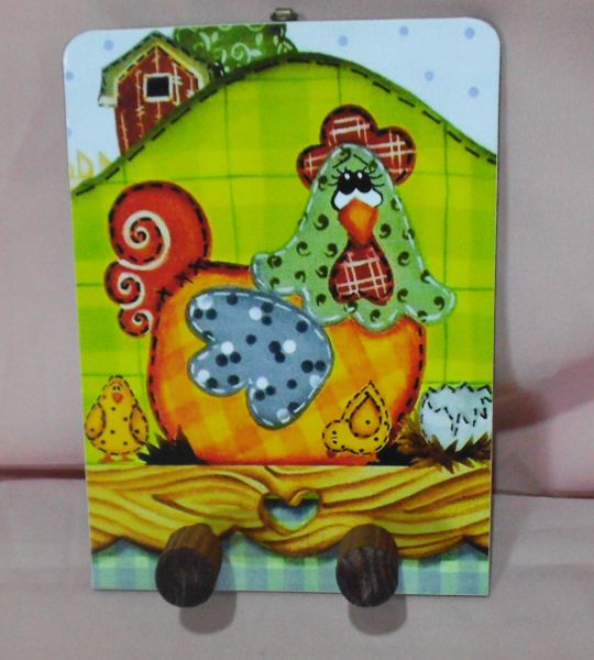 porta guardanapo galinha